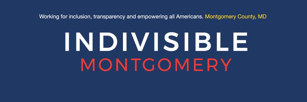 Indivisible Montgomery (now on Threads) banner
