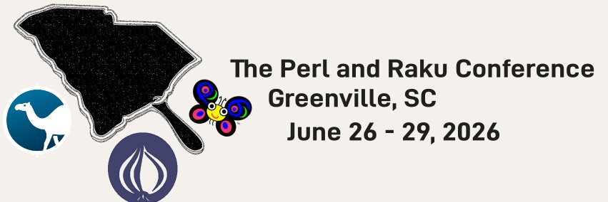 The Perl and Raku Conference banner