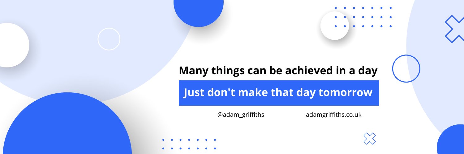 Adam Griffiths banner