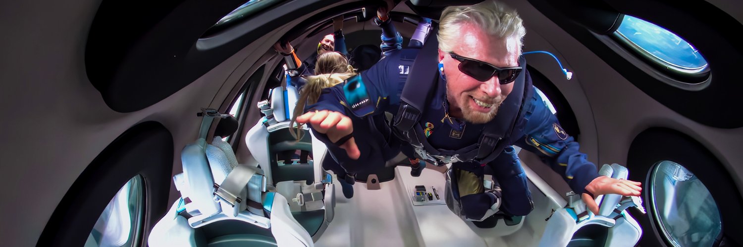 Richard Branson's banner
