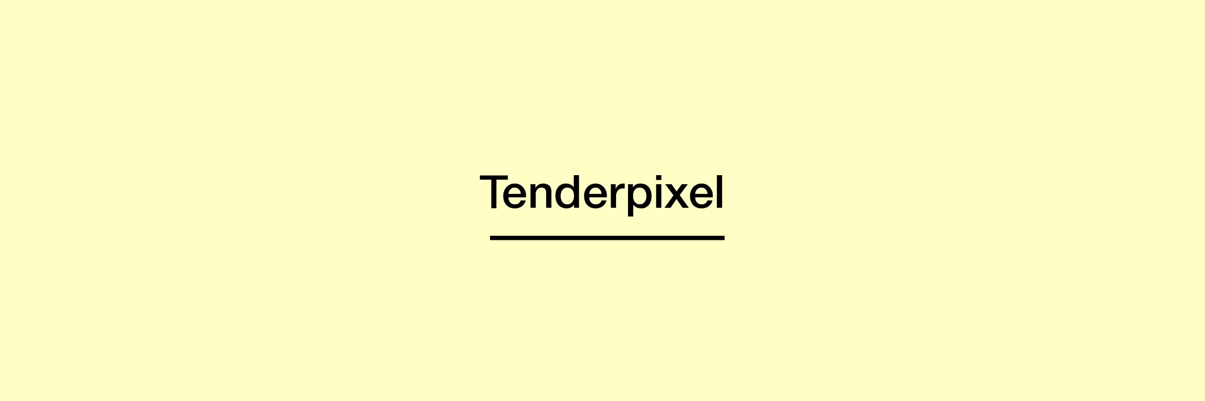 Tenderpixel banner
