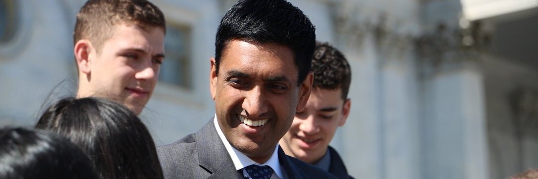 Rep. Ro Khanna's banner