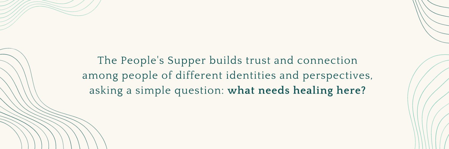 The People's Supper banner