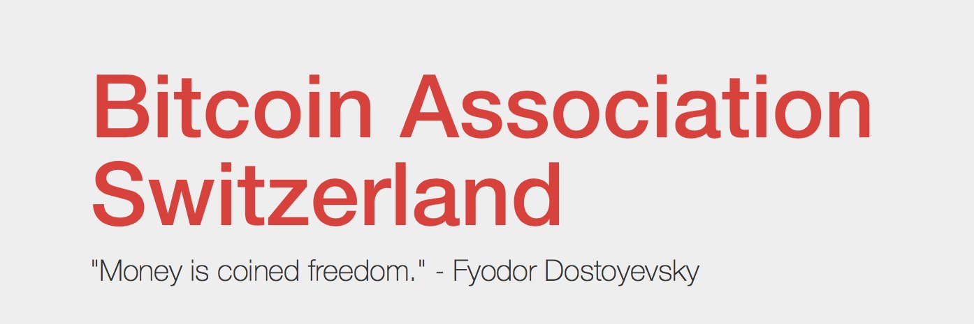 Bitcoin Association Switzerland's banner