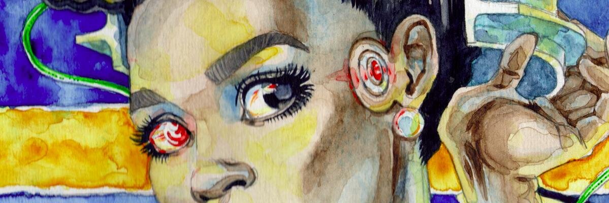 Joy painting people banner