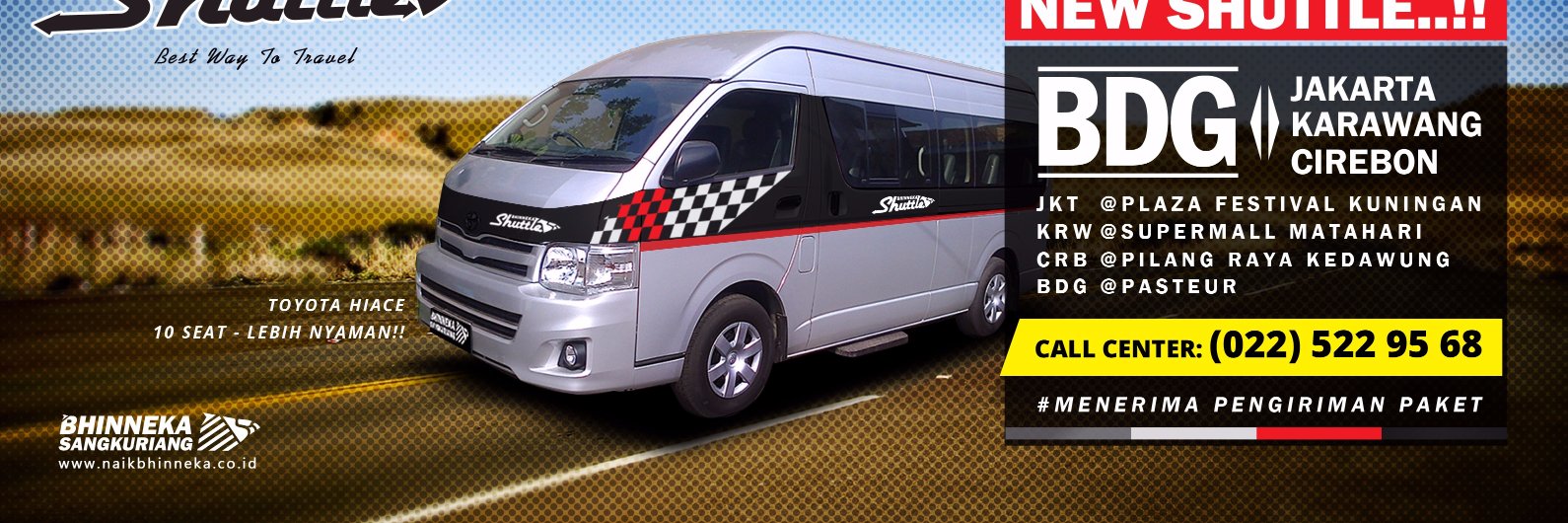 Bhinneka Shuttle banner