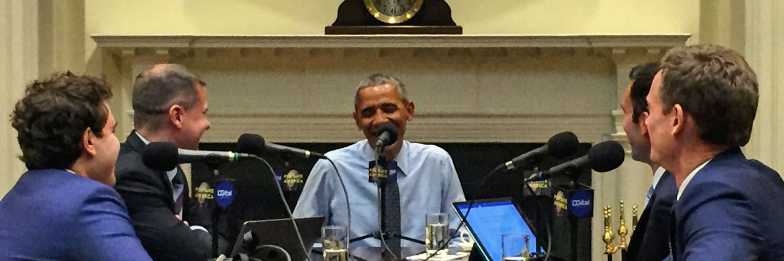 Pod Save America's banner