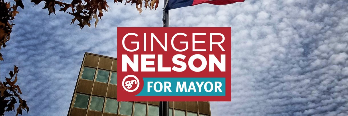 Mayor Ginger Nelson banner