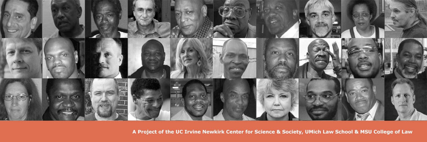 Natl. Registry of Exonerations banner