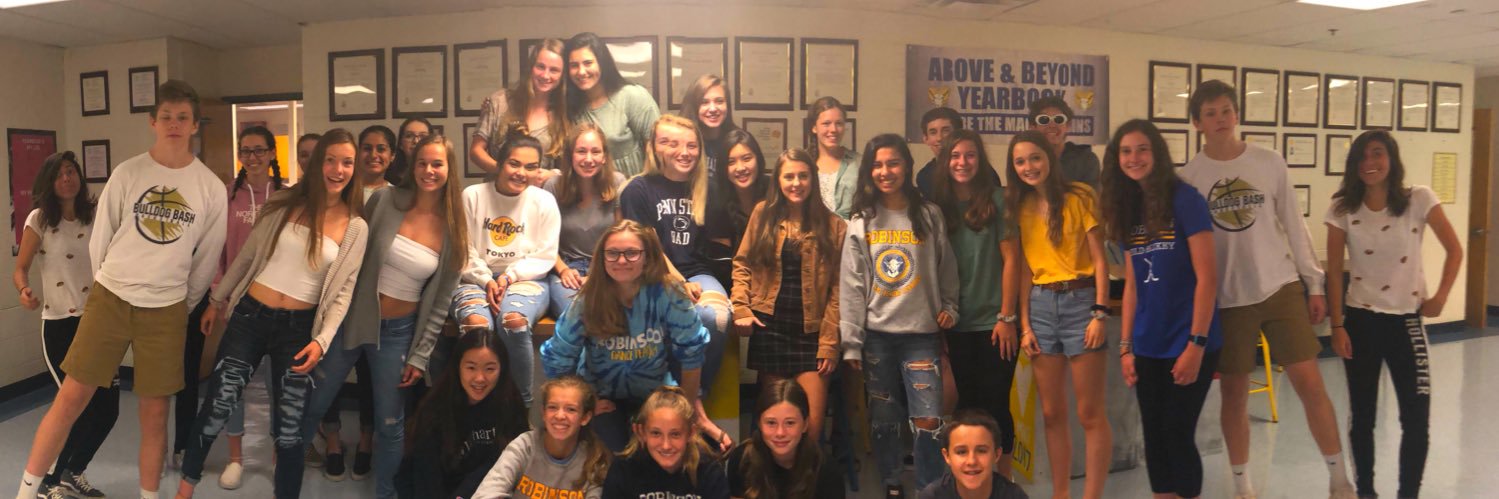 Robinson Yearbook banner