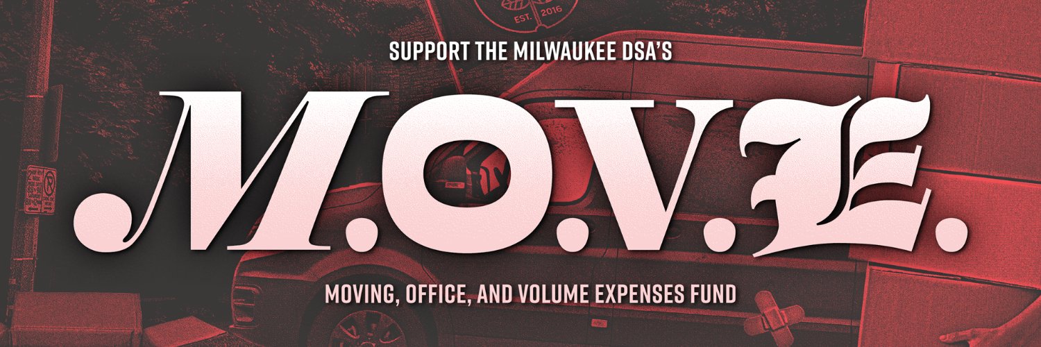 Milwaukee 🌹🇵🇸 DSA banner