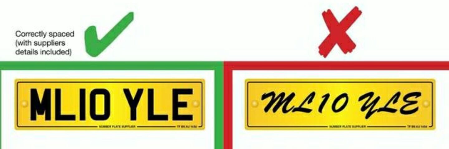 Illegal Number Plate banner