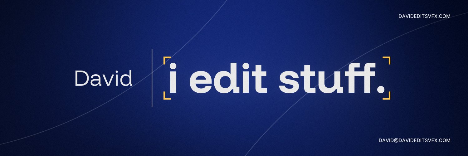 David | Video Editor banner