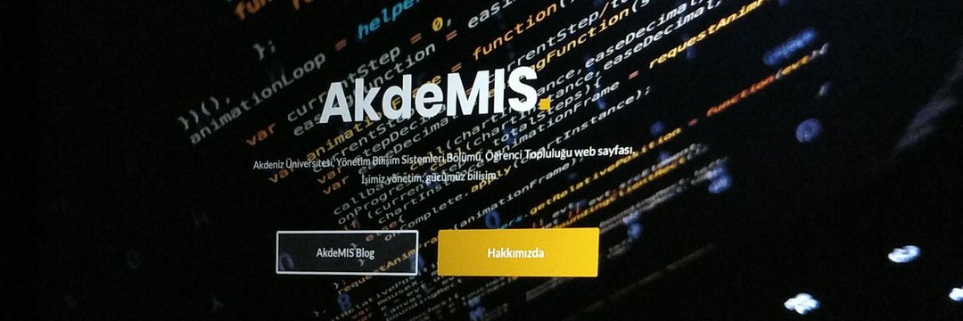 AkdeMIS Topluluğu banner