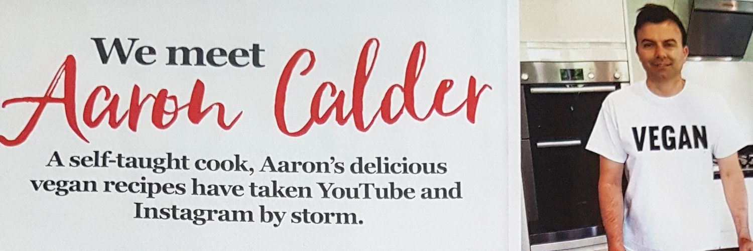 Aaron Calder Vegan banner