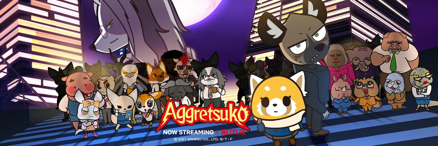 Aggretsuko's banner