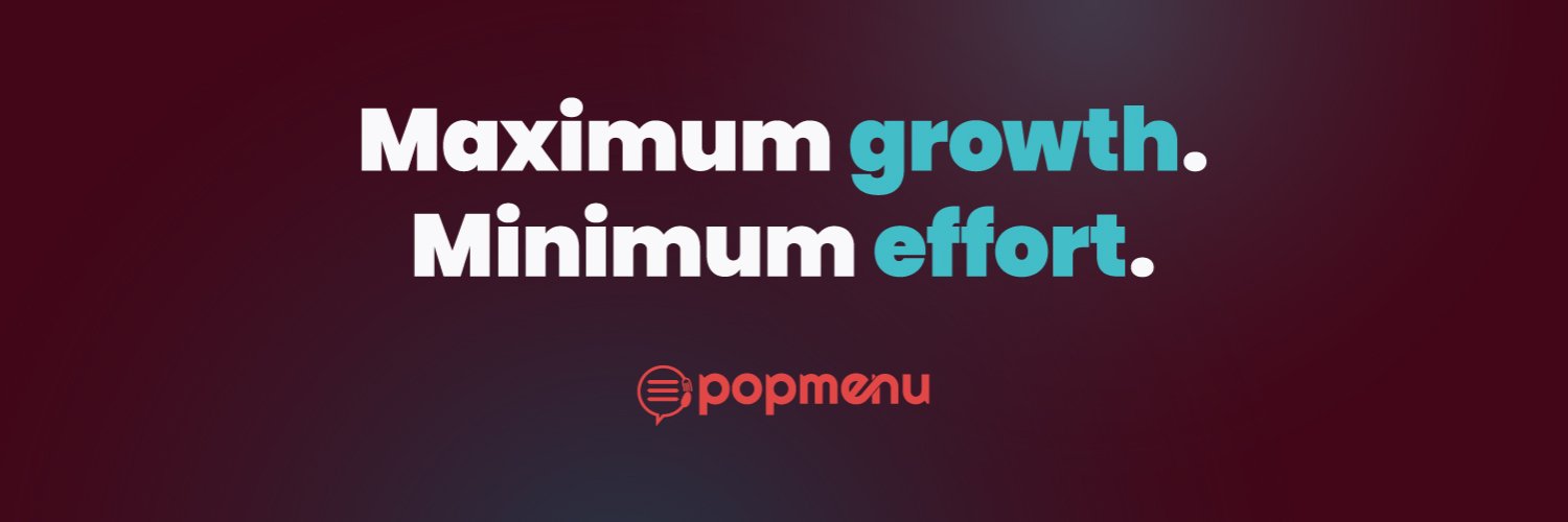 Popmenu's banner