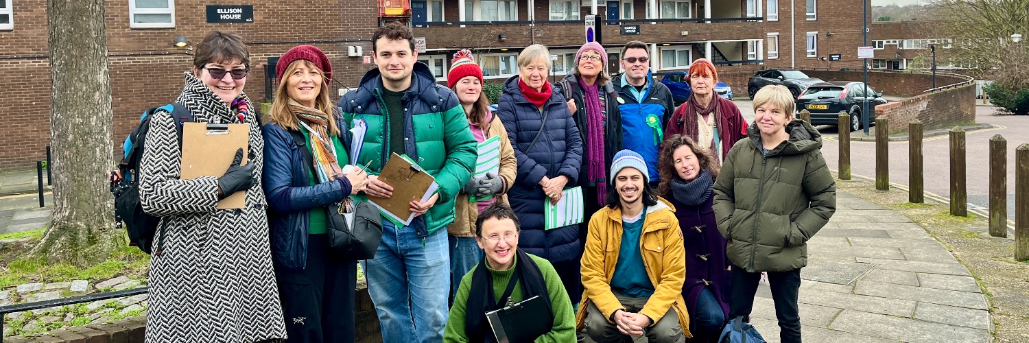 Greenwich Green Party's banner