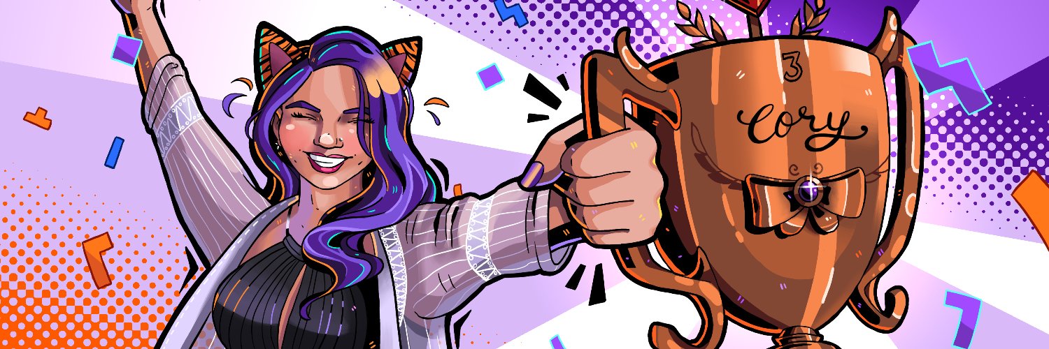 Cory 🐱✨🌴 / @coruscating.tv on 🦋 banner