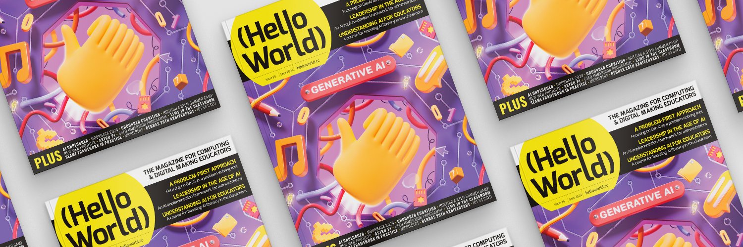 Hello World Magazine banner
