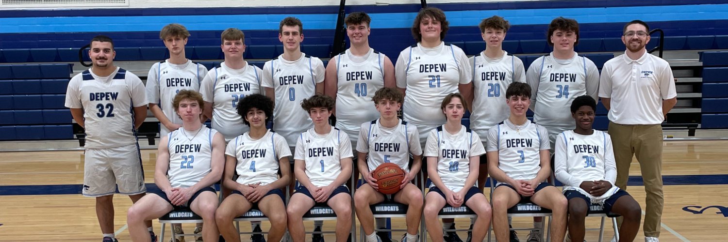 Depew Basketball's banner