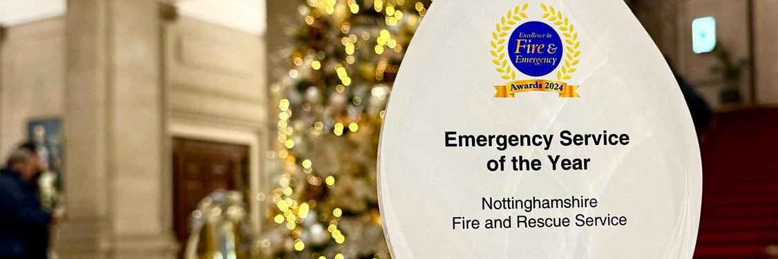 Nottinghamshire Fire and Rescue Service's banner