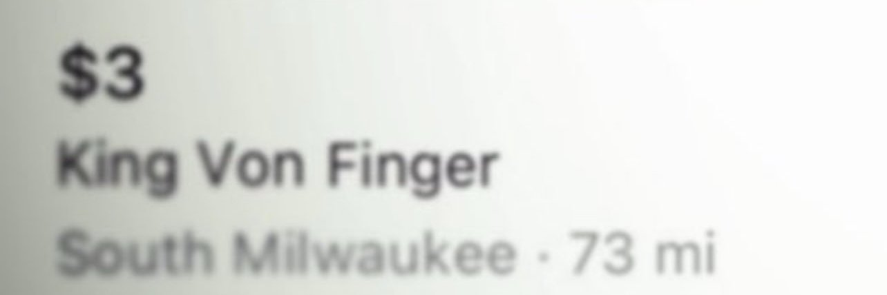 King Von Finger banner