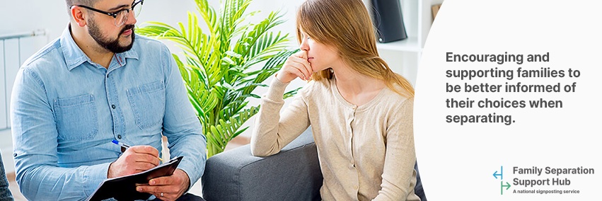 Family Separation Support Hub banner