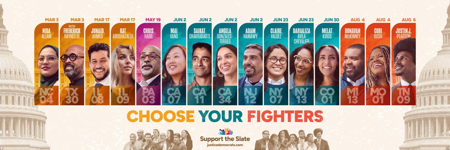 Justice Democrats banner