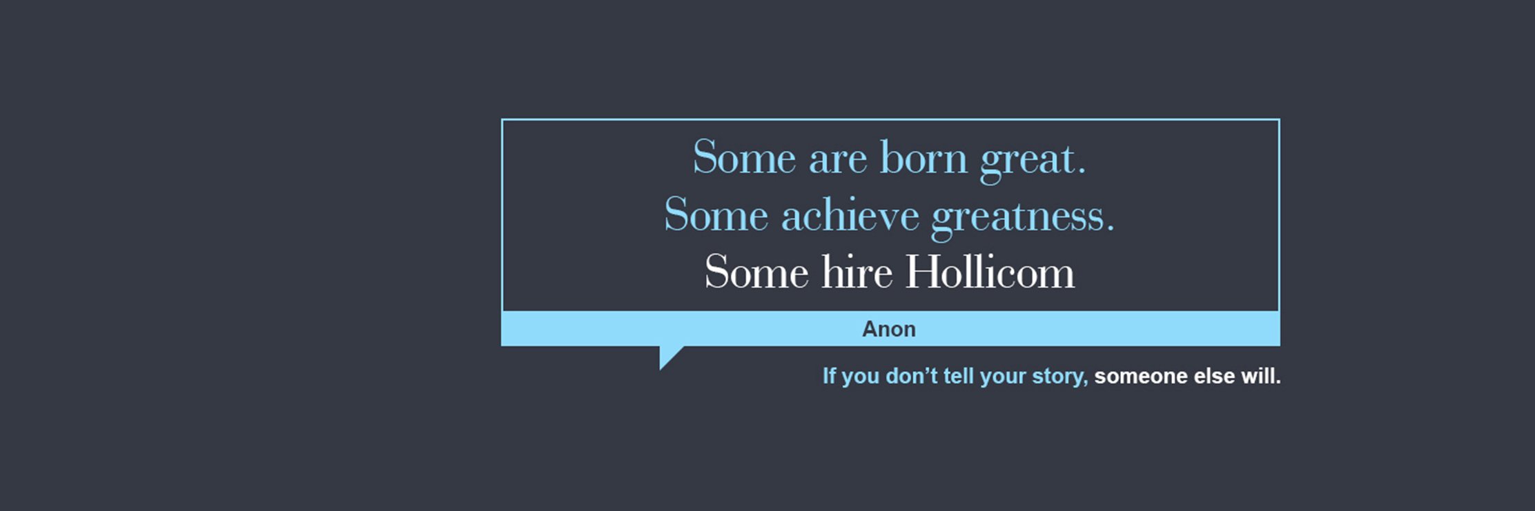 Hollicom banner