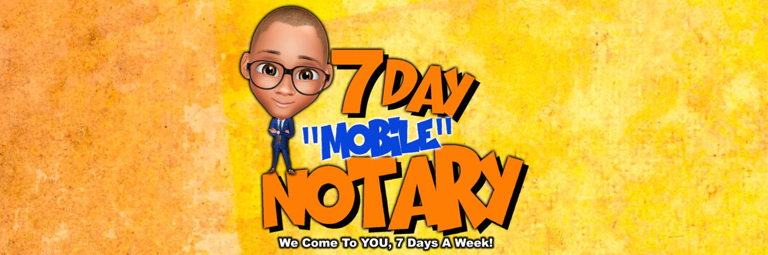 7 Day Mobile Notary - NC banner