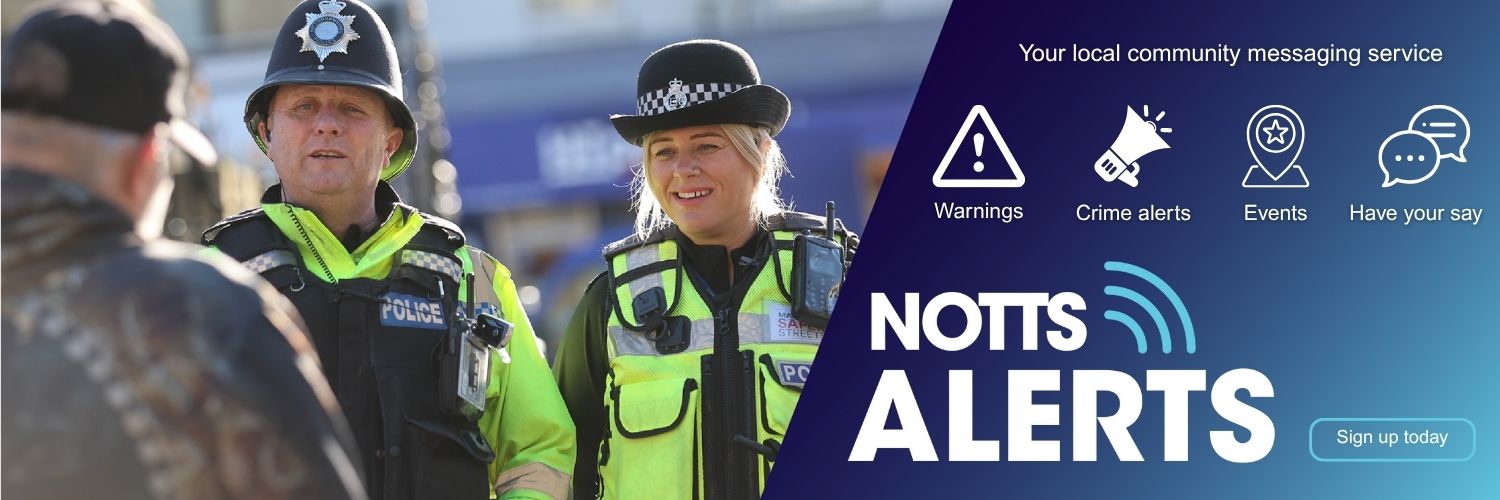 Nottinghamshire Police's banner