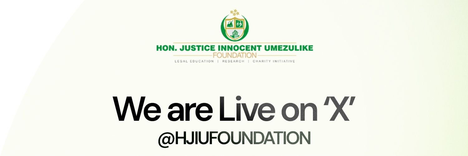 Hon. Justice Innocent Umezulike Foundation banner