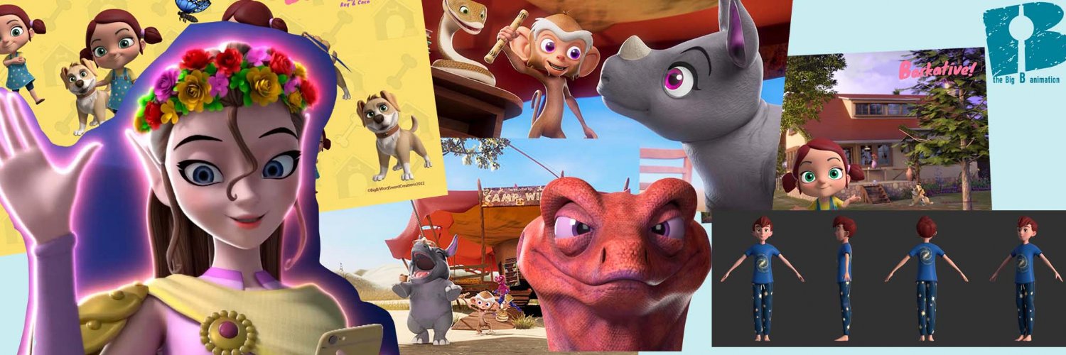 The Big B Animation banner
