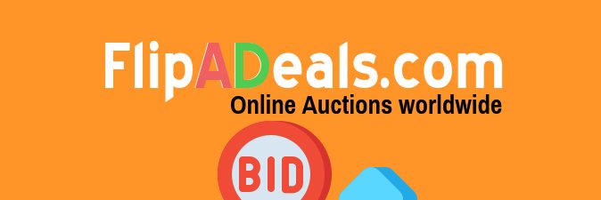 flipadeals.com worldwide online auctions banner