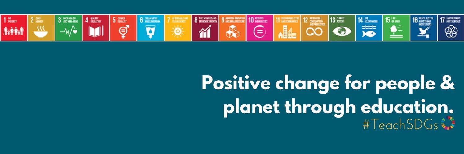 #TeachSDGs banner