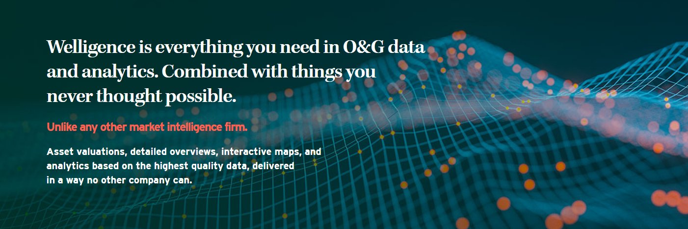 Welligence Energy Analytics banner