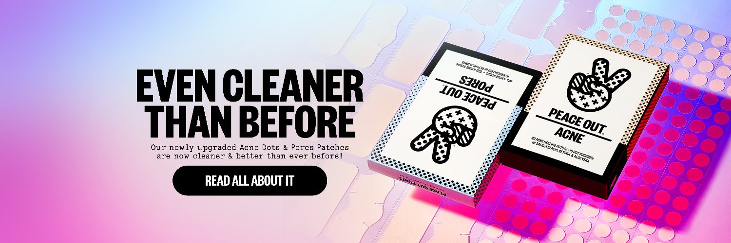 Peace Out Skincare banner