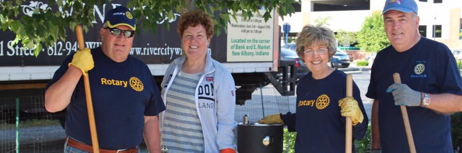 New Albany Rotary banner