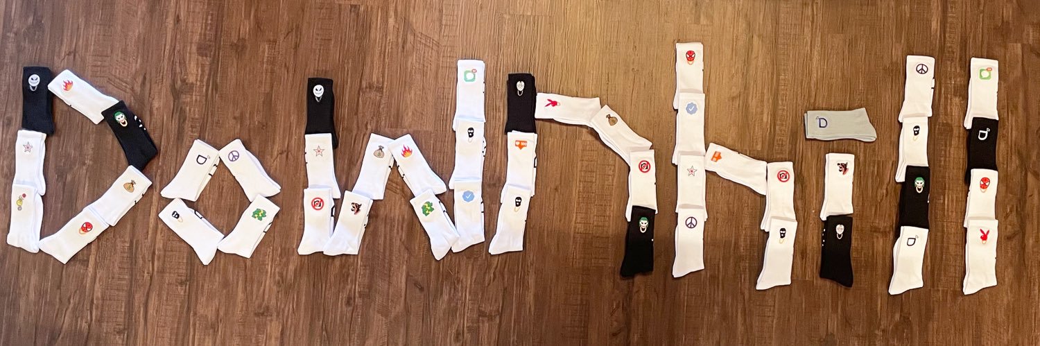 Downhill Socks banner