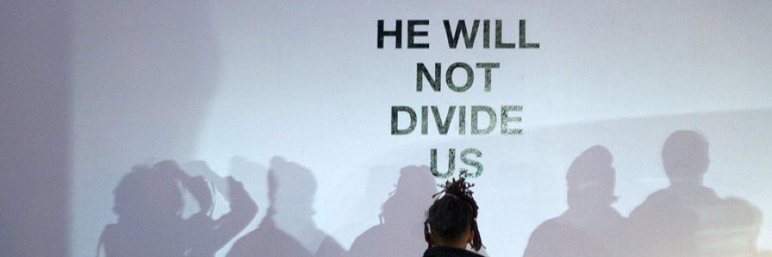 he will not divide us twitter