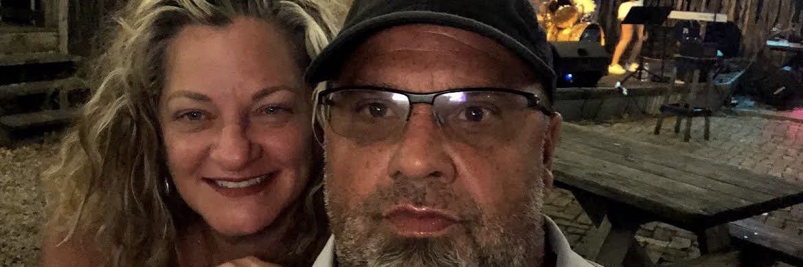 Larry Andress #justheretolaughpatriot banner