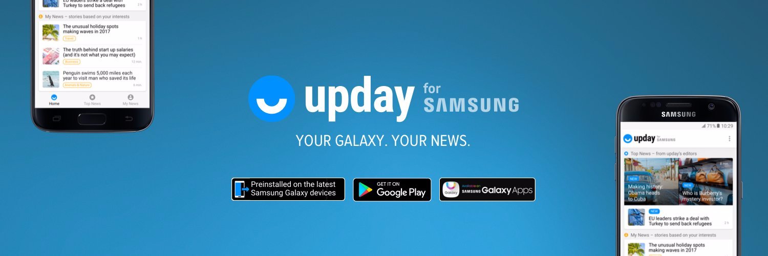 upday for Samsung IE banner