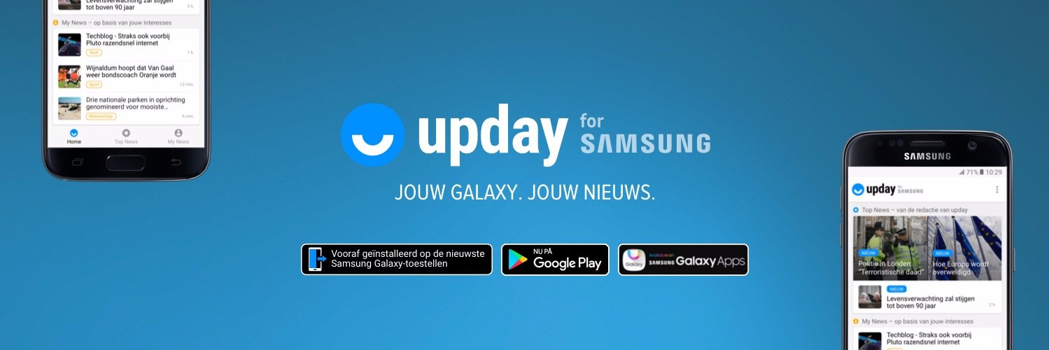 upday for Samsung NL banner