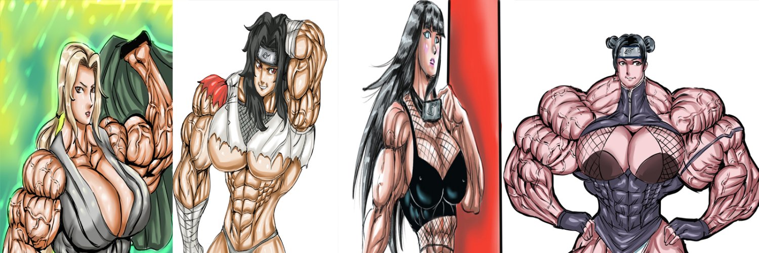 Jc arts muscle girls commissions banner