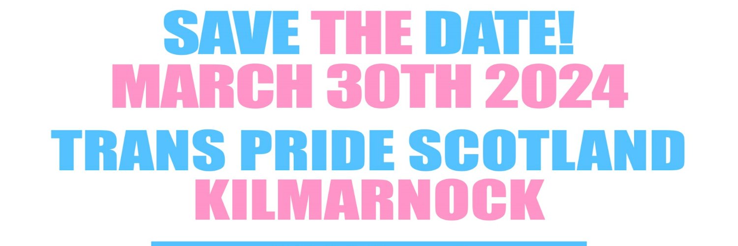 Trans Pride Scotland banner