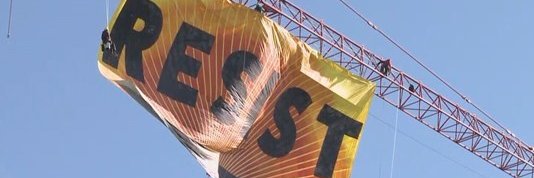 Resist Party banner
