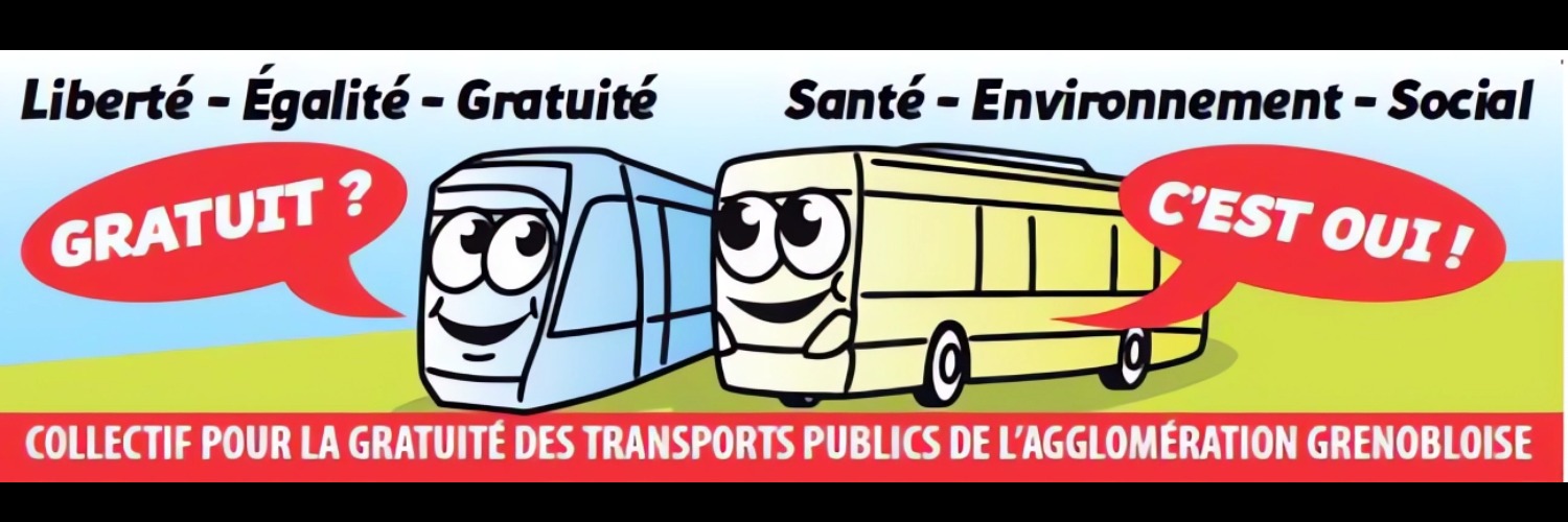 Collectif pour la gratuité des TC - Métro Grenoble banner