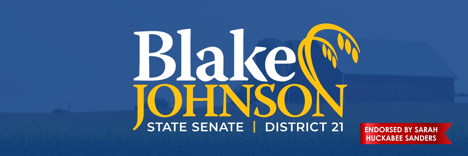 Sen. Blake Johnson banner