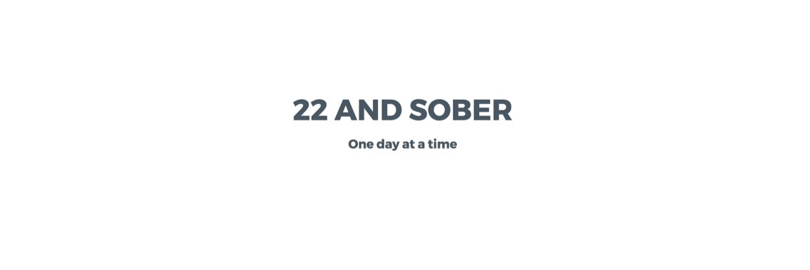 22andsober's profile banner image